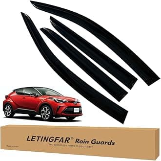 Window Visors Rain Guards for Toyota CHR 2017 2018 2019 2020 2021 2022 Accessories, Wind Deflectors Vent Shades for Toyota CHR