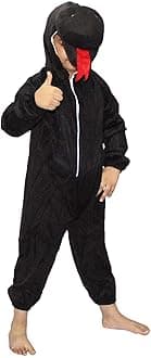 Kaku Fancy Dresses Fleece Snake Insect Costume for Kids - Black, 3-4 Years | Animal Fancy Dress for Boys & Girls