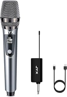 JYXWireless Microphone, Karaoke Microphone with Receiver
