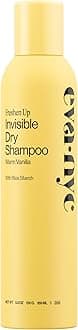 Eva NYC Invisible Dry Shampoo Spray - Oil-Absorbing, Removes Odor & No White Cast - Freshen Up Dry Shampoo For Women - For Light, Dark + Oily Hair - Warm Vanilla Scent - 5.3 oz