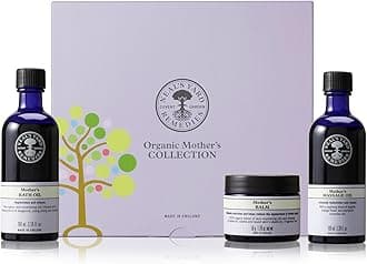 Neal's Yard Remedies Mother Collection Gift Set, With Massage Oil, Bath Oil & Body Balm, Deeply Nourishes, Replenishes & Relaxes, Set of 3