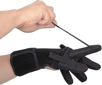 Finger Splint for Spastic Fingers Medium Left - Stroke Recovery Equipment , Finger exerciser, hand strengthener, finger regabilitation gloves, stroke hand splint, finger straightener, finger exetension exerciser, radial nerve palsy splint