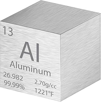 Cube Density Cubes High Density Element for Element Collections Lab Experiment Material Heavy Small Objects Experience(1 Inch,Aluminum)
