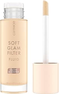 Soft Glam Filter Fluid | Luminous Make Up Base & Highlighter for Radiant Complexion | With Vitamin E & Squalene | Vegan & Cruelty Free (02 | Fair)