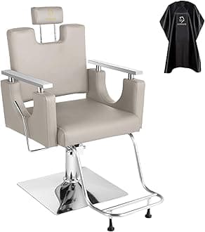 Barber Chair Salon Chair Hydraulic Reclining Barber Chairs 360 Degrees Rolling Swivel Hair Styling Chair Cutting Chairs Salon Shampoo Equipmen - Gary