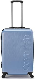 Calvin Klein Women's Hardside Upright Spinner Lightweight Suitcase, Forever Blue