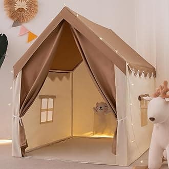 Play Tent with LED Lights, Kids Tent, Playhouse for Kids,Toys for 3,4,5,6-Year-Old,Toddler Tent Indoor