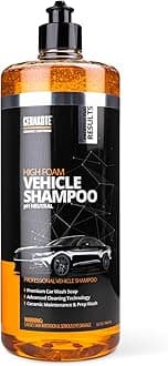 High Foam Vehicle Shampoo (32 oz. Bottle) - pH Neutral Premium Car Wash Soap - Ceramic Coating Prep and Maintenance - Citrus Scent - Maximum Suds