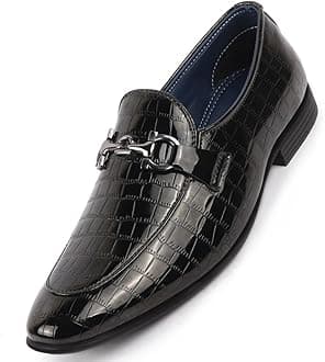 Men Leather Formal Pull-On Shoes