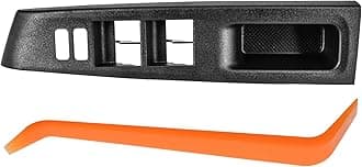 Car Door Window Switch Bezel Trim, Driver Left Side Compatible with Toyota Yaris L LE SE 4 Doors Sedan 2012 2013 2014 Replaces 74232-52550-C0, Window Control Panel Cover (Driver's Side)