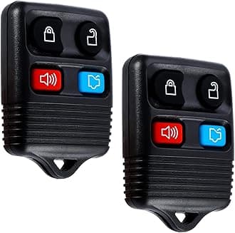 Keyless Entry Remote Clicker Control Replacement Fit for Escape Focus Fusion Mustang Taurus Explorer| Lincoln| Mercury| 4 Button Car Key Fob CWTWB1U345 Pack of 2