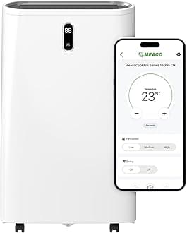 Meaco MeacoCool Pro Series 16,000 CH Portable Air Conditioner - Wi-Fi enabled with Meaco App, Low Energy, Low Noise, Free Flexible Window Kit