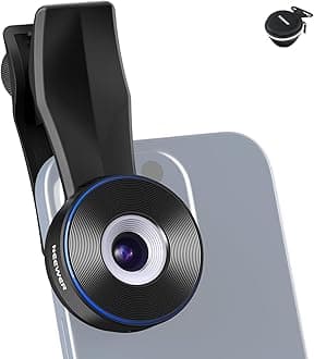 NEEWER 45x Microscope Lens Microscope with 17mm Screw Lens Clip/USB C Cable, 2-Stage Dimming LED Light for Microscope Character Observation, Mini Pocket Smartphone Lens Compatible for iPhone Samsung