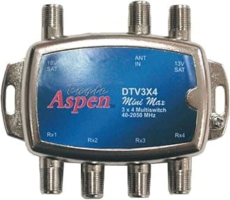 DTV3X4 DirecTV-Approved Min-Max 3-In/4-Out Multiswitch