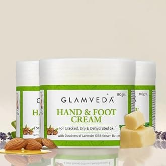 Glamveda Hand & Foot Crack Cream Pack Of 3 | 300 gm| For Dry, Rough & Crack Heels & Elbow| Ayurvedic Crack Cream, Paraben Free