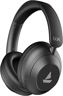 New Launch Rockerz 650 Pro, Touch/Swipe Controls, Dolby Audio, 80Hrs Battery, 2Mics ENx, Fast Charge, App Support, Dual Pair, Bluetooth Over Ear Headphones with Mic (Iris Black)