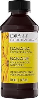 Lorann Oils Banana Bakery Emulsion: Ideal for Boosting Fruit Tones in Cakes, Cookies & Desserts, Gluten-Free, Keto-Friendly, Banana Extract Substitute Essential for Your Kitchen
