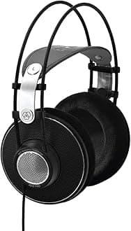 Pro Audio K612 PRO Over-Ear, Open-Back, 120 Ohm, Premium Reference Studio Headphones. Wired for Professional Recording, Monitoring, hi-fi Listening. Light Weight, high Comfort. Black