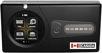 Sennses Pro Device | Dual-Laser Distance Meter | Two-Axis Smart Digital Level | Stud Finder | Precise Measurements w/Smart Features | Dust & Water Resistant IP54 | Robbox App for iOS & Android