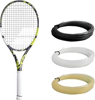 Pure Aero Team Tennis Racquet (7th Gen) Strung with 16g Syn Gut at Mid-Range Tension