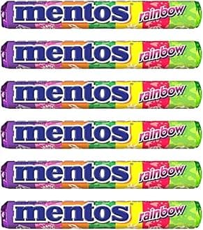 Mentos Rainbow Chewy Dragees Pack of: 6, x 29 g