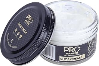 PRO Shoe Cream Polish - 45 ML | Natural Waxes Formula for Leather Shoes | Enriched with Carnauba & Bees Wax | Long-Lasting Shine | Leather Shoe Cream Polish