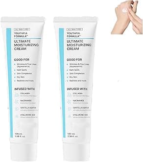 Glowage Repair Moisturizer Cream, 2025 New Glow Age Repair Long-lasting Moisturizing Cream, Keep Skin Smooth, All Skin Types for Remove Dry (2PCS)