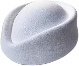 Wool Cap Stewardess Pillbox Hat Teardrop Fascinator Base Sweet Design
