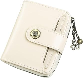SENDEFN Purses for Women Genuine Leather Small Bifold Compact Womens Wallet with RFID Protection