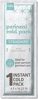 Medline Perineal Cold Packs for Postpartum Care (24 Count) Each Absorbent Pad is 4.5" x 14.25" Perfect for your After Delivery Postpartum Essentials Kit