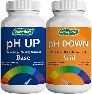 Garden Genie Ph Up Down Solution For Hydroponic Systems, Indoor And Outdoor Plants, Adjuster Hydroponics Nutrient Combo - 100 Ml Each