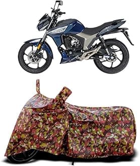 DUFFEL-Two Wheeler Bike Body Cover Compatible for Scorpion Z-200 Bs6 Heat Protectio/UV-Rays/Birds Dropping/DustProof/Waterproof Indoor Outdoor and Parking Full Body Protection All Variants [RMJ]