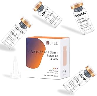 Hyaluronic Acid for Microneedling Dermapen Serum BB Glow Starter Kit 0.35 oz 4 Vials Serum Ampoules for Face
