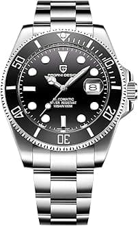 Men’s Automatic Mechanical Wrist Watches Japanese Movement Stainless Steel Bracelet Ceramic Bezel 100M Waterproof Watch