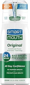 SmartMouth Original Activated Mouthwash Clean Mint - 16 oz, Pack of 4