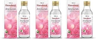 Hamdard Arq Gulab | 100 ml | All-natural Pure Rose Water | Unani Formulation | Supports in Skin cleansing and toning | Helps Manage Sunburns | Helps in Skin Tightening | Pack of 3