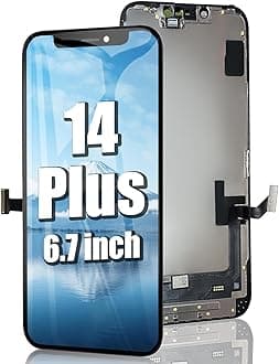 EFAITHFIX for iPhone 14 Plus Screen Replacement 6.7 Inch LCD 3D Touch Display Full HD Digitizer Frame Assembly Compatible with Model A2632,A2885,A2886,A2887,A2888 with Waterproof Adhesive (No Tools)