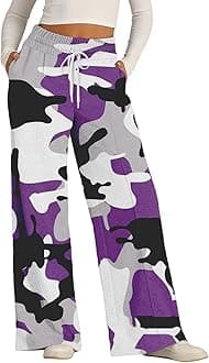 Womens Wide Leg Sweatpants Lightweight High Waisted Joggers with Pockets Baggy Comfy Drawstring Lounge Pants 2024