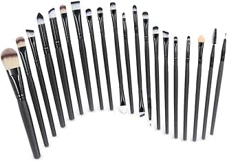 Make up Brushes EmaxDesign 20 Pieces Makeup Brush Set Professional Face Eye Shadow Eyeliner Foundation Blush Lip Powder Liquid Cream Cosmetics Blending Brush Tool