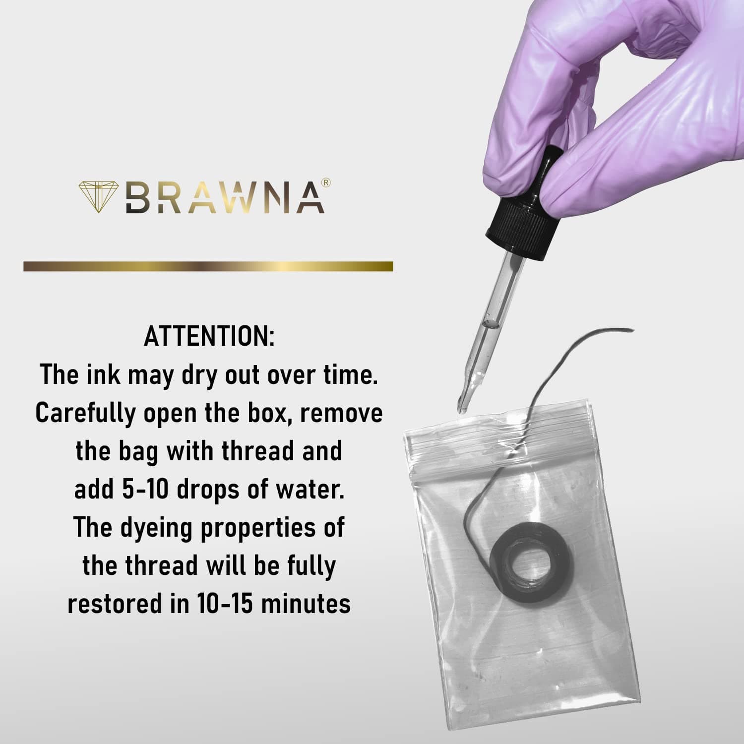 BRAWNA 2 Pack Mapping String for Brow and Lip Measuring - Microblading Supplies - PMU Kit - Black and White