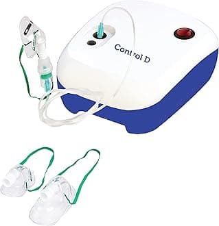 NEB112 Respiratory Nebulizer with Complete Kit for Kids & Adults Nebulizer (White, Blue)