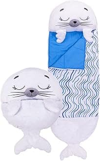High Street TV Happy Nappers Sleeping Bags For Girls And Boys - Large & Medium Character Sleeping Bags And Play Pillows