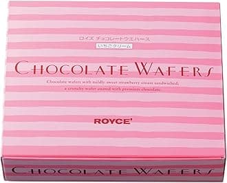 ROYCE' Chocolate Wafers "Strawberry Cream" - Chocolate Wafers with Flavorful Filling| Gourmet Snack for Gifting & Indulging | Japanese Chocolate from Hokkaido (12 Pieces of Chocolate)