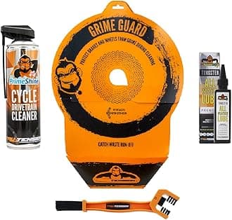 Bicycle Grime Guard Bundle | 4 Piece Bicycle Kit | Protect Brakes & Wheels During Cleaning | Bicycle Tools & Accessories (Suitable for Bicycles Only)
