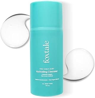 Foxtale Hydrating Face Wash with Hyaluronic Acid, Vitamin B5 for Women, Men | Pore Cleansing | Dirt Control | Makeup Remover | Cleanser For All Skin Types - 100 ml