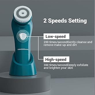 TOUCHBeauty Gesichtsbürste für Männer Skin Scrubber mit fortschrittlichen 6 Grad oszillierenden Vibration Reinigungstechnologie TB-1487(Blau)