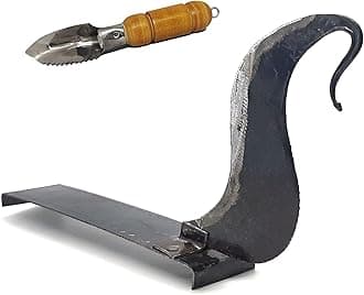 Traditional Folding Iron Blade Vegetable Cutters Vili Boti Aruvamanai Kathipeeta Iron Base Pahsul with Peeler