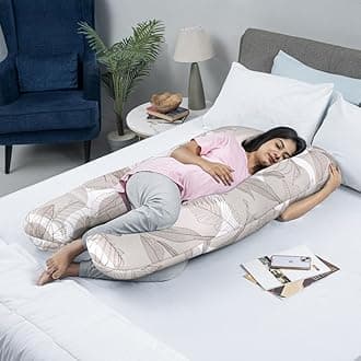 WakefitPregnancy Pillow | 3 Month Warranty | U-Shape, Maternity Pillows for Pregnancy Sleeping, Pregnancy Pillow for Women, Maternity Pillow with Ergonomic Design, Washable Cotton Cover - Mekko