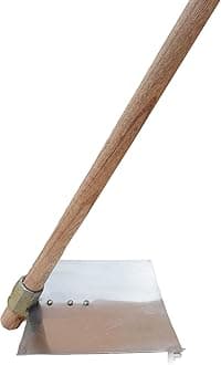 Fawada/Kassi/Spade/Shovel with Wooden Handle with It's MOONJ on The Backside of Blade for Gardening or Digging, Heavy Duty Agriculture Usage & Gardening. (Stainless Steel, Large)