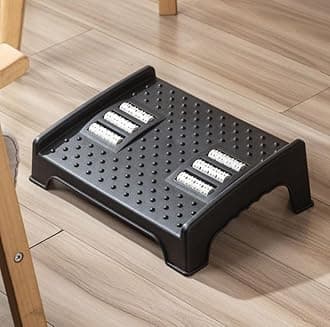 Agudo foot rest for office chair with massager leg feet resting stool foot rest under table for office home under desk foot rester for at Work from home office(1pcs) (Shape 1)